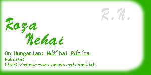 roza nehai business card